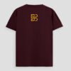 SBLEN maroon luxury car Supima T-shirt back view