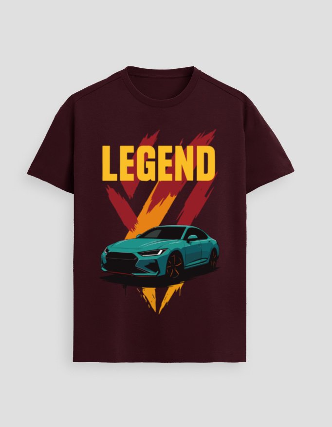 Maroon Luxury Car Supima T-Shirt