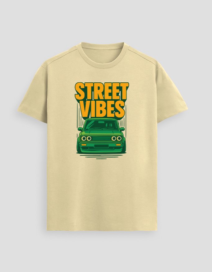 Beige luxury G Car Supima T-Shirt